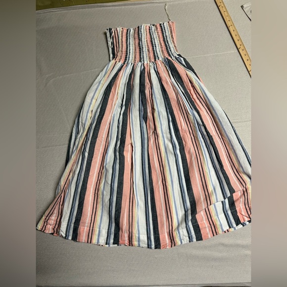Free People Lilah Pleated Tube Dress in Multi Stripe. Size XS Free People - Picture 5 of 11